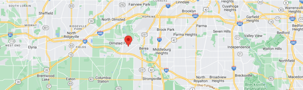 Map of Joyce Manufacturing location in Berea, OH.