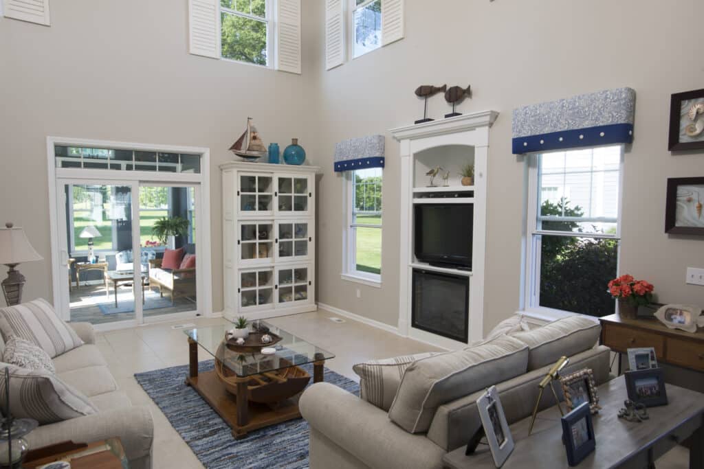 Home with patio door and new windows