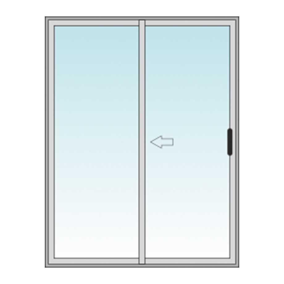 sliding patio door line drawing
