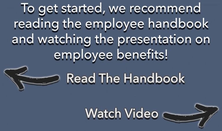 To get started read the handbook on the left or watch the benefit presentation on the right!