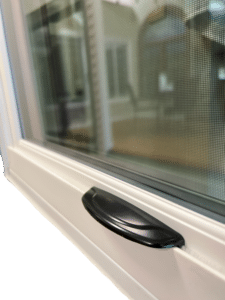 eloquence window close up of handle by Joyce manufacturing