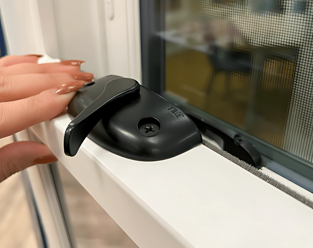 duo tilt lock with hand on eloquence window