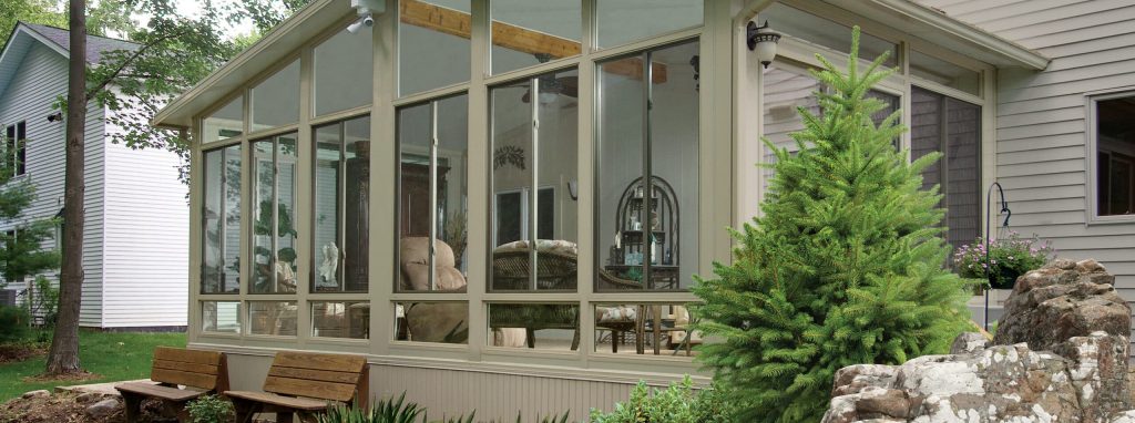 Porch enclosure renovation by Joyce Manufacturing Company